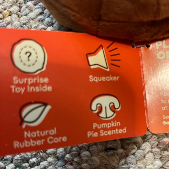 ๐ Dunkin Donuts x Bark Pumpkin Donut Scented Dog Toy - Picture 7 of 11